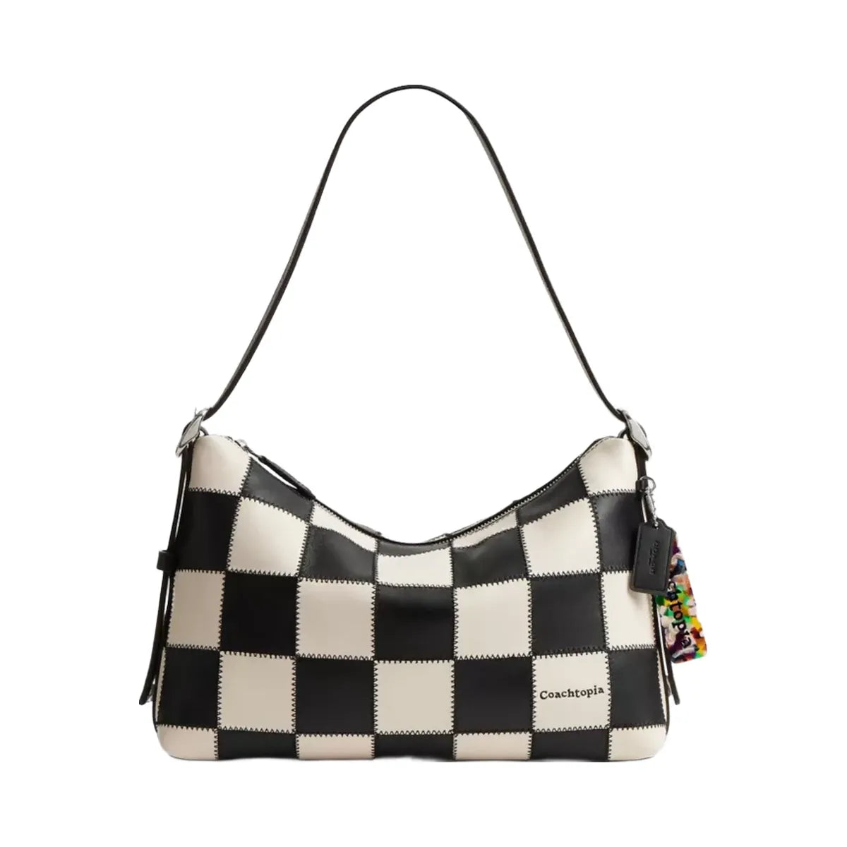 Coach Alter/Ego Slouchy Shoulder Bag In Upcrafted Leather in Black Chalk