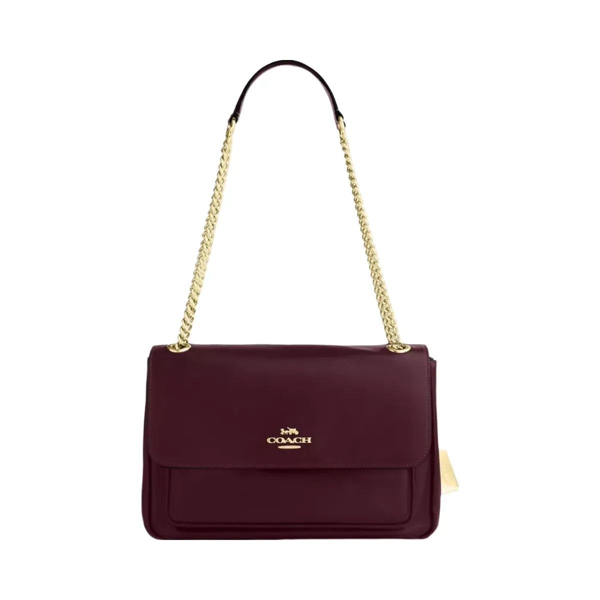 Coach Elodie Crossbody Bag in Gold Dark Wine