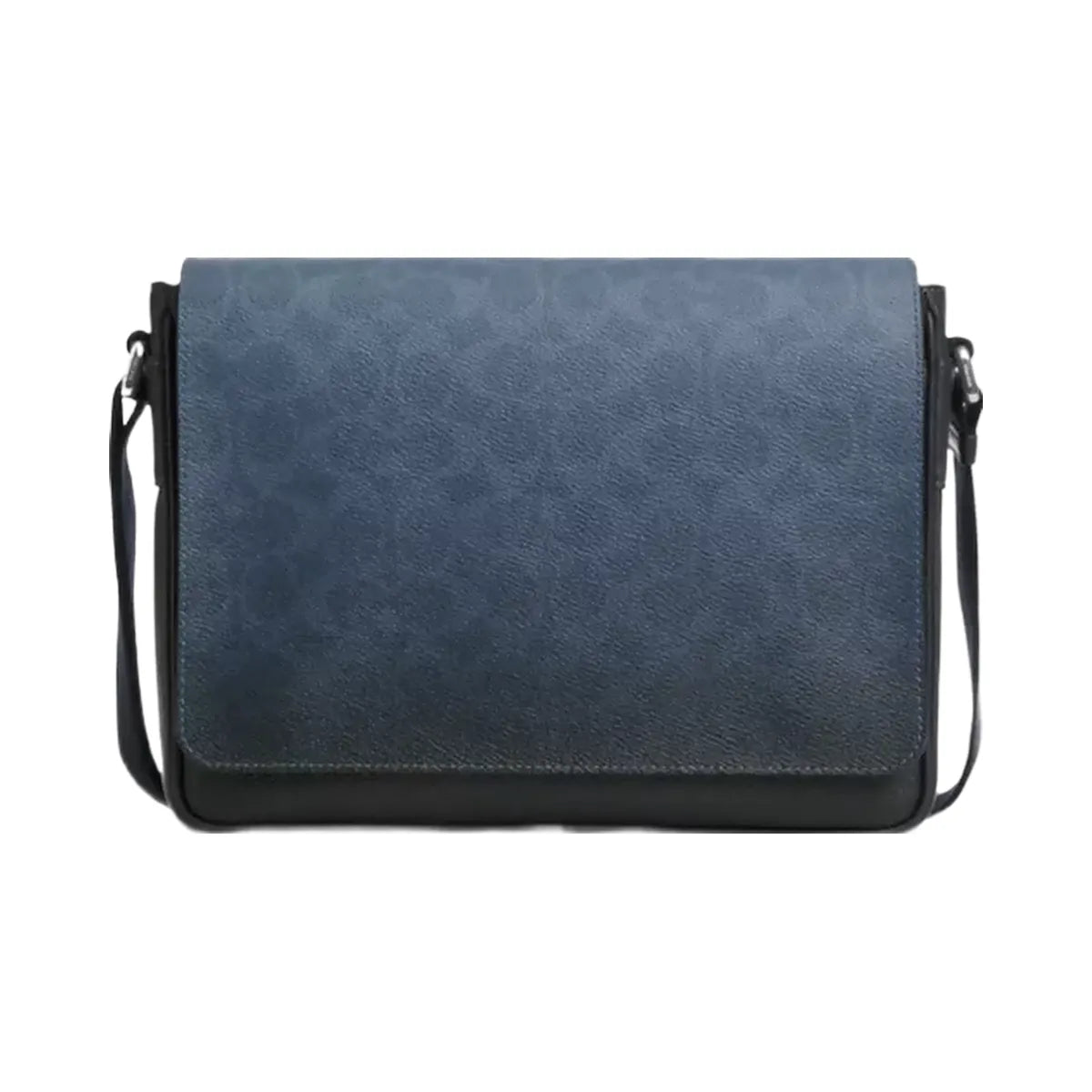 Coach Jack Messenger Bag In Ombre Signature Canvas in Silver Blue