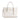 Coach Mollie Tote Bag 25 In Signature Canvas in Gold White Chalk