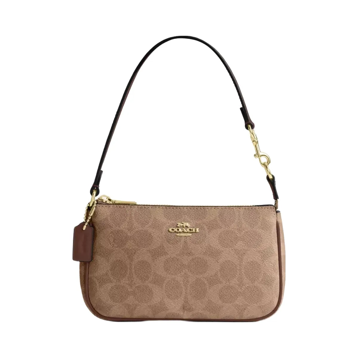 Coach Nolita 19 In Signature Canvas in Gold Tan Brown
