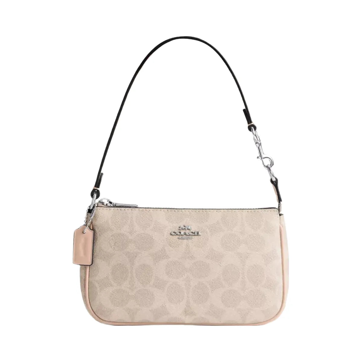 Coach Nolita 19 In Signature Canvas in Silver Sand Taupe