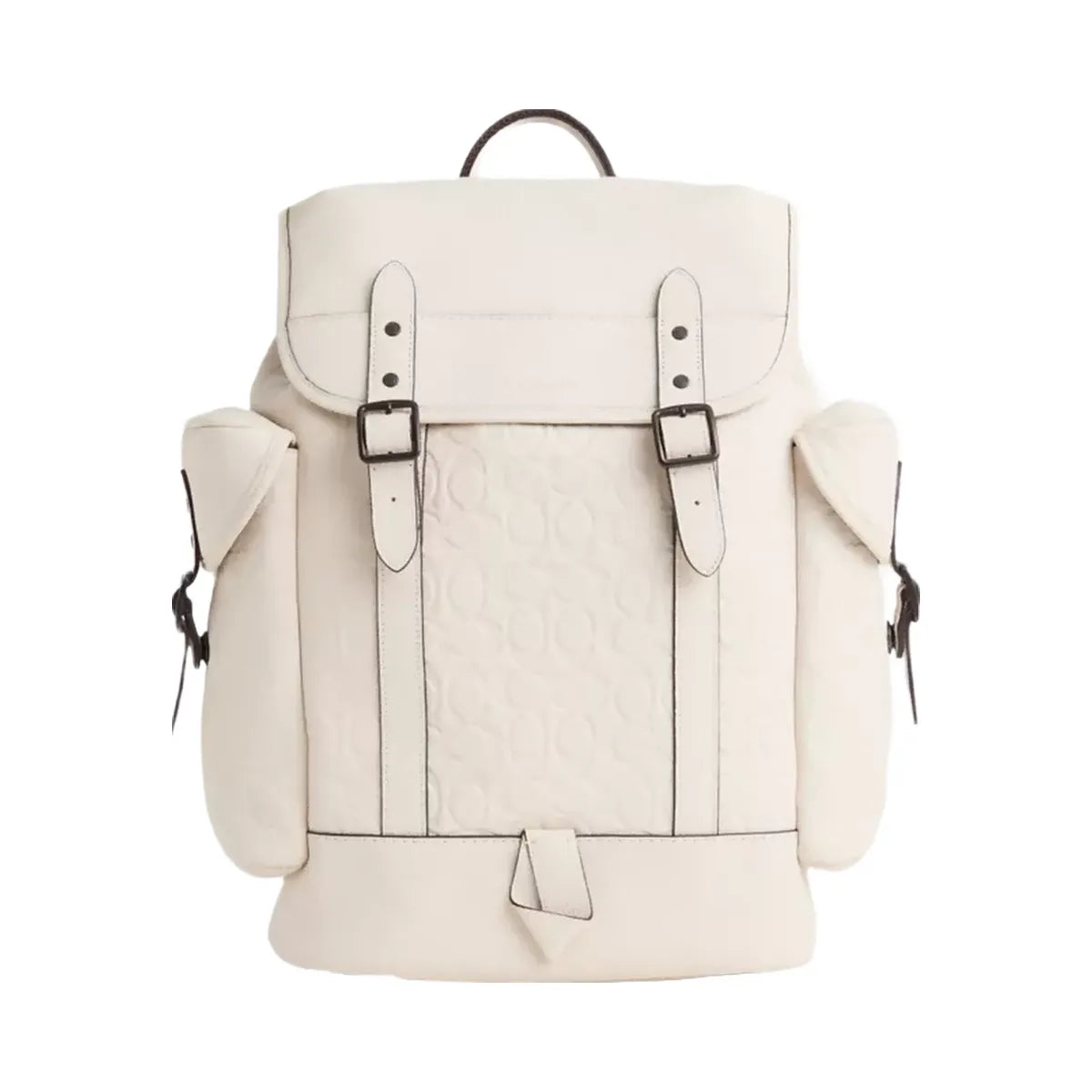 Coach Restored Hitch Backpack In Signature Leather in Chalk