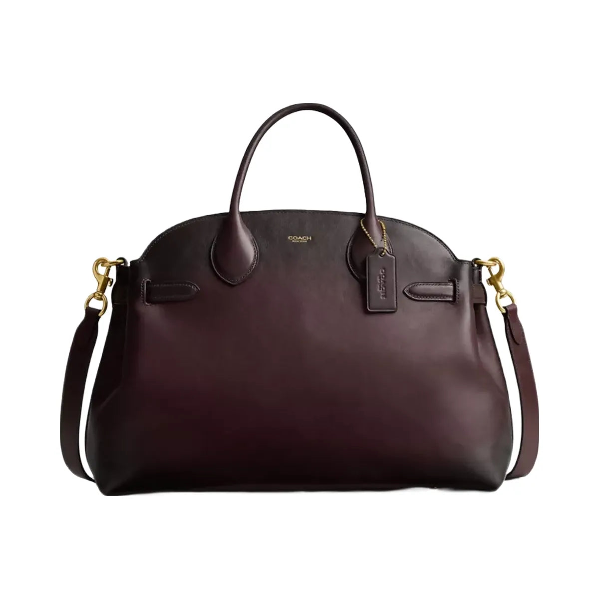 Coach Soft Empire Carryall Bag 40 in Brass Merlot