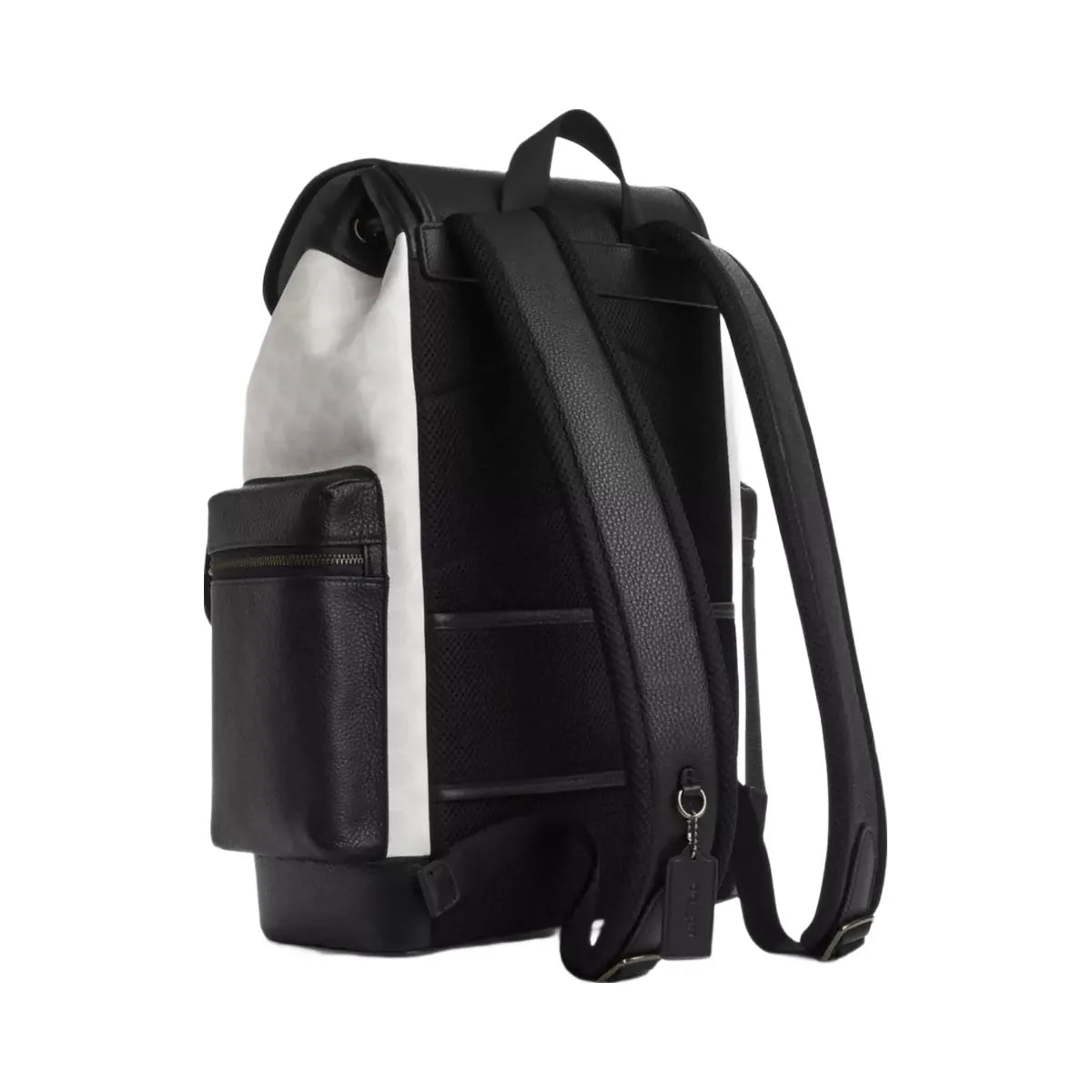 Coach Sprint Backpack In Colorblock Signature Canvas in Gunmetal Chalk Black