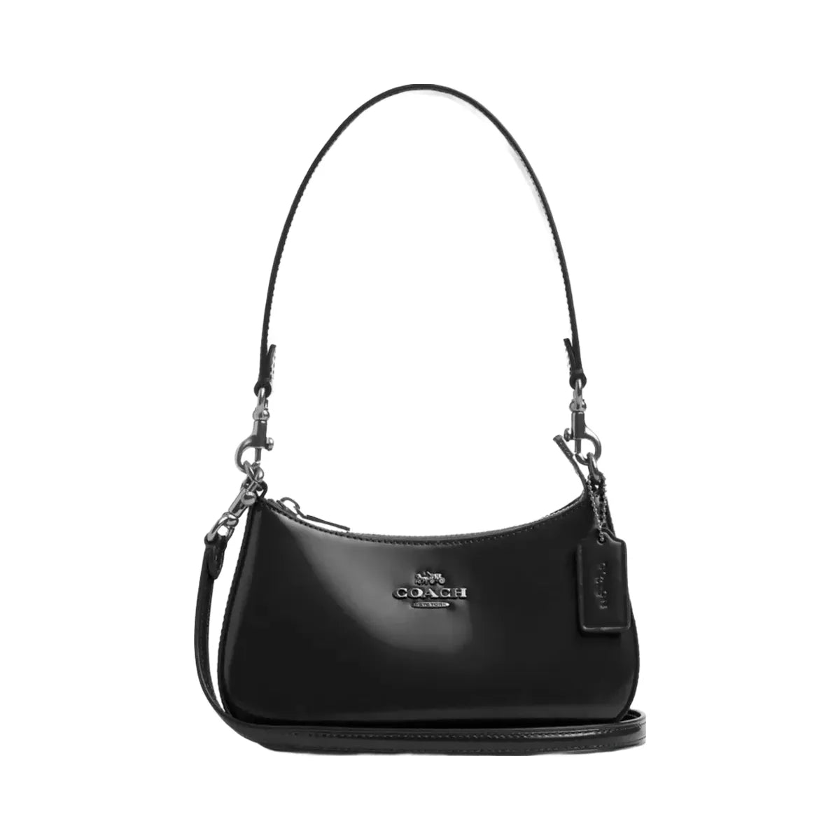Coach Teri Mini Crossbody Bag in Silver Black