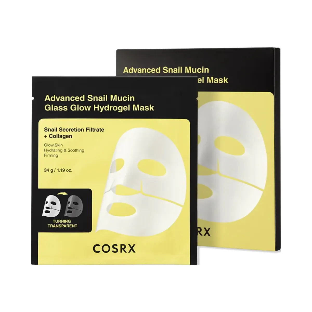 COSRX Advanced Snail Mucin Glass Glow Hydrogel Mask