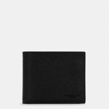 Coach 3 In 1 Wallet Crossgrain Leather-Black