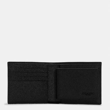 Coach 3 In 1 Wallet Crossgrain Leather-Black