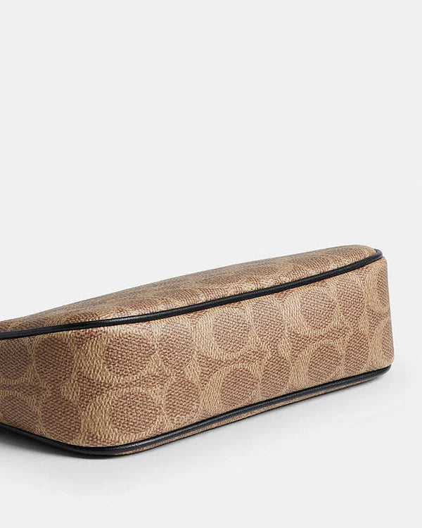 Coach Nolita 19 In Signature Canvas Signature Canvas-Gold-Tan-Black