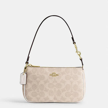 Coach Nolita 19 In Signature Canvas Signature Canvas-Gold-Sand-Chalk