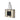 DeMellier The Capri salt & pepper canvas black smooth