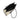 DeMellier The Large Capri salt & pepper canvas black smooth