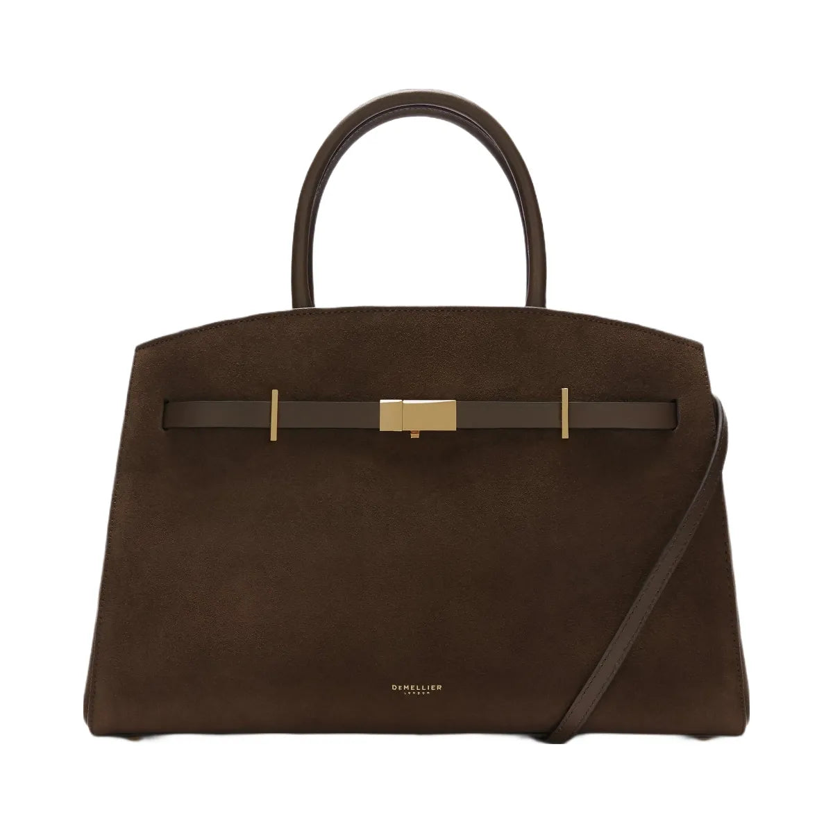 DeMellier The Midi Hudson mocha suede & mocha smooth