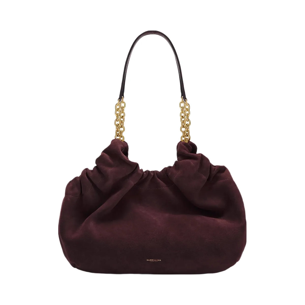 DeMellier The Midi Miami burgundy suede & burgundy smooth