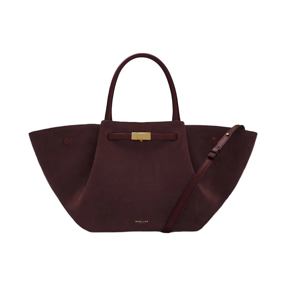 DeMellier The Midi New York burgundy suede & burgundy smooth