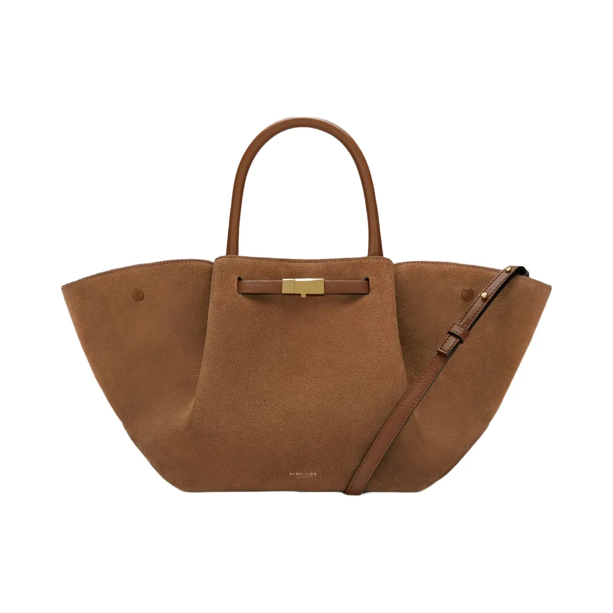 DeMellier The Midi New York deep tan suede & tan smooth