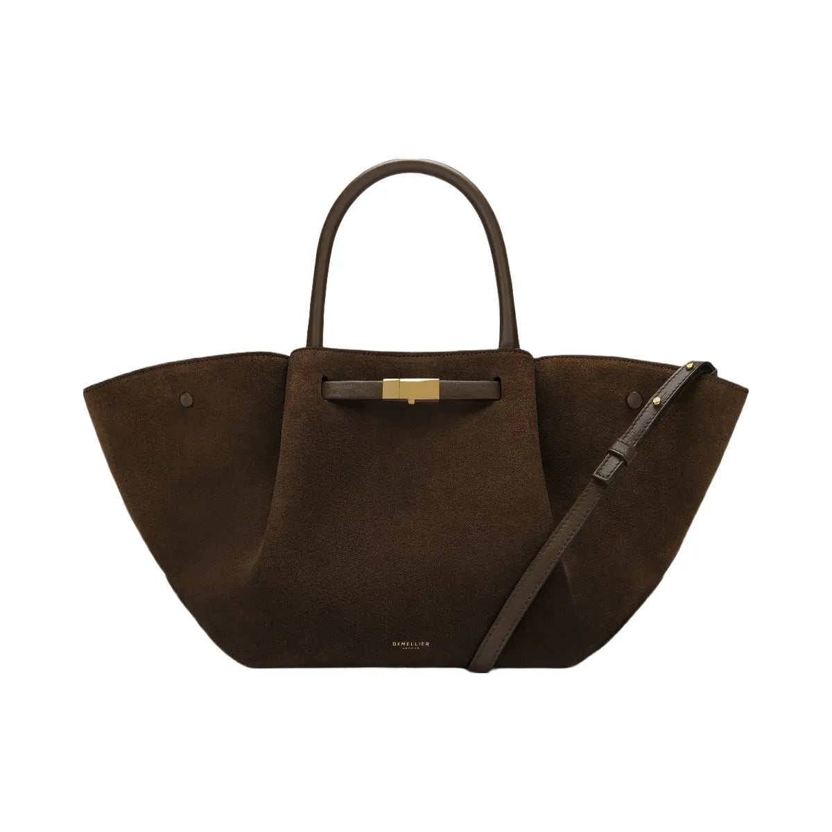 DeMellier The Midi New York mocha suede & mocha smooth