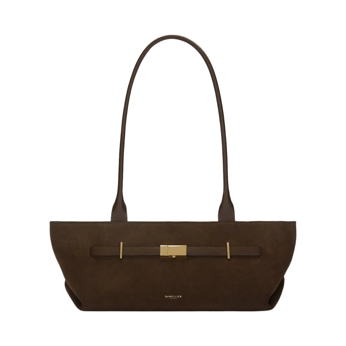 DeMellier The New York Shoulder mocha suede & mocha smooth