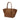 DeMellier The New York tan small grain ecru stitching