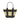 DeMellier The Santorini natural basket black smooth