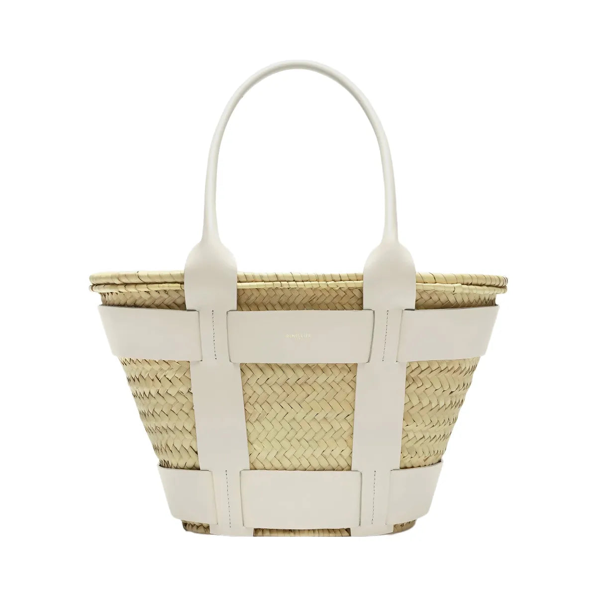 DeMellier The Santorini natural basket off-white smooth