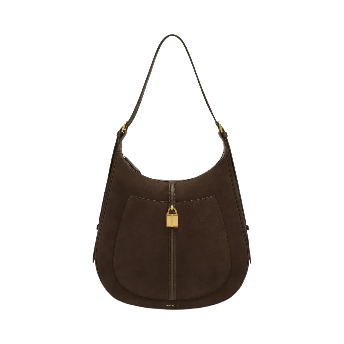 DeMellier The Siena Hobo mocha suede & mocha small grain