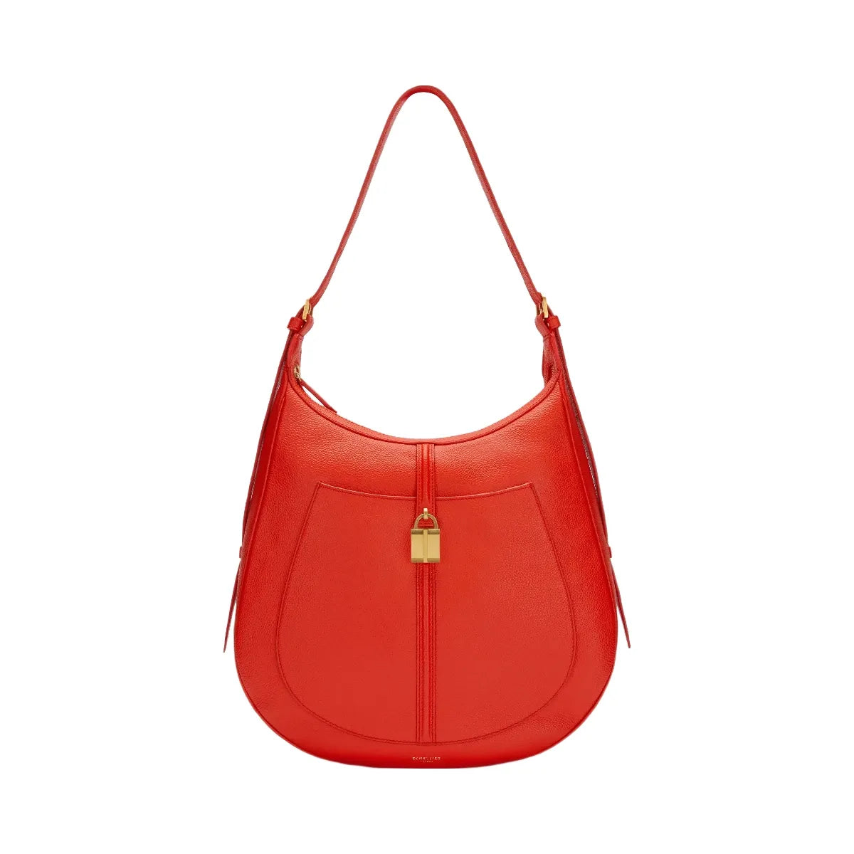 DeMellier The Siena Hobo poppy red small grain