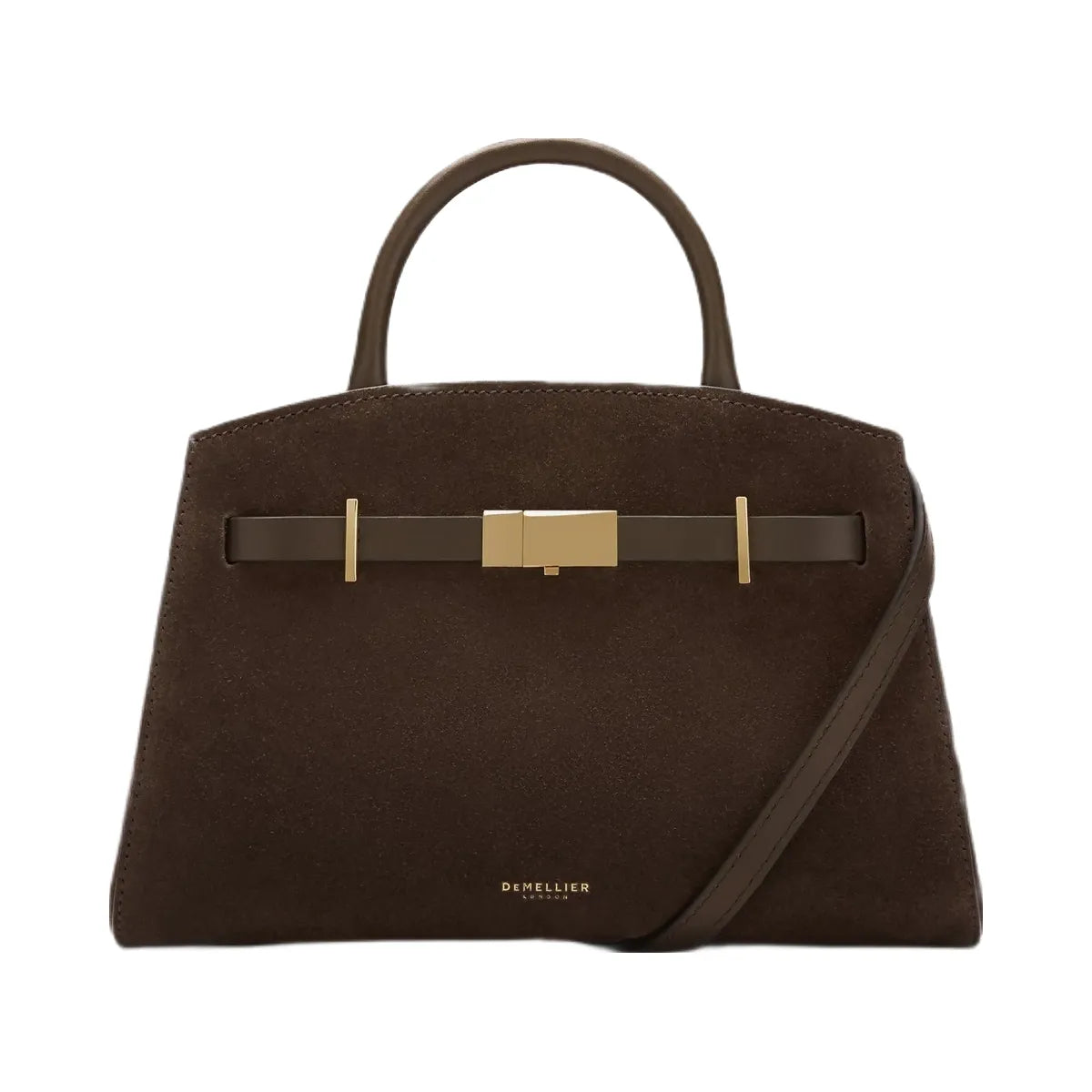DeMellier The Small Hudson mocha suede & mocha smooth