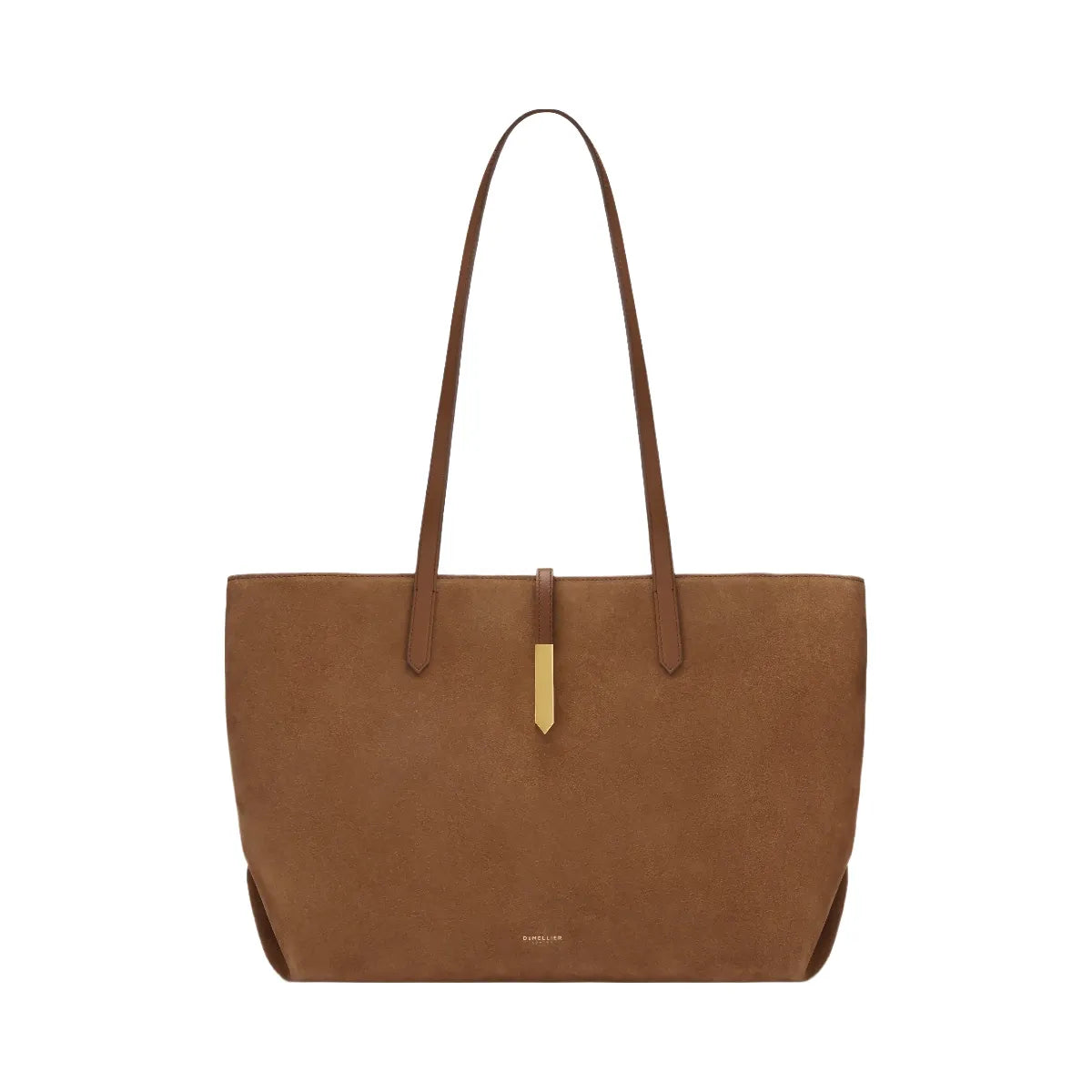 DeMellier The Tokyo Tote deep tan suede & deep tan smooth
