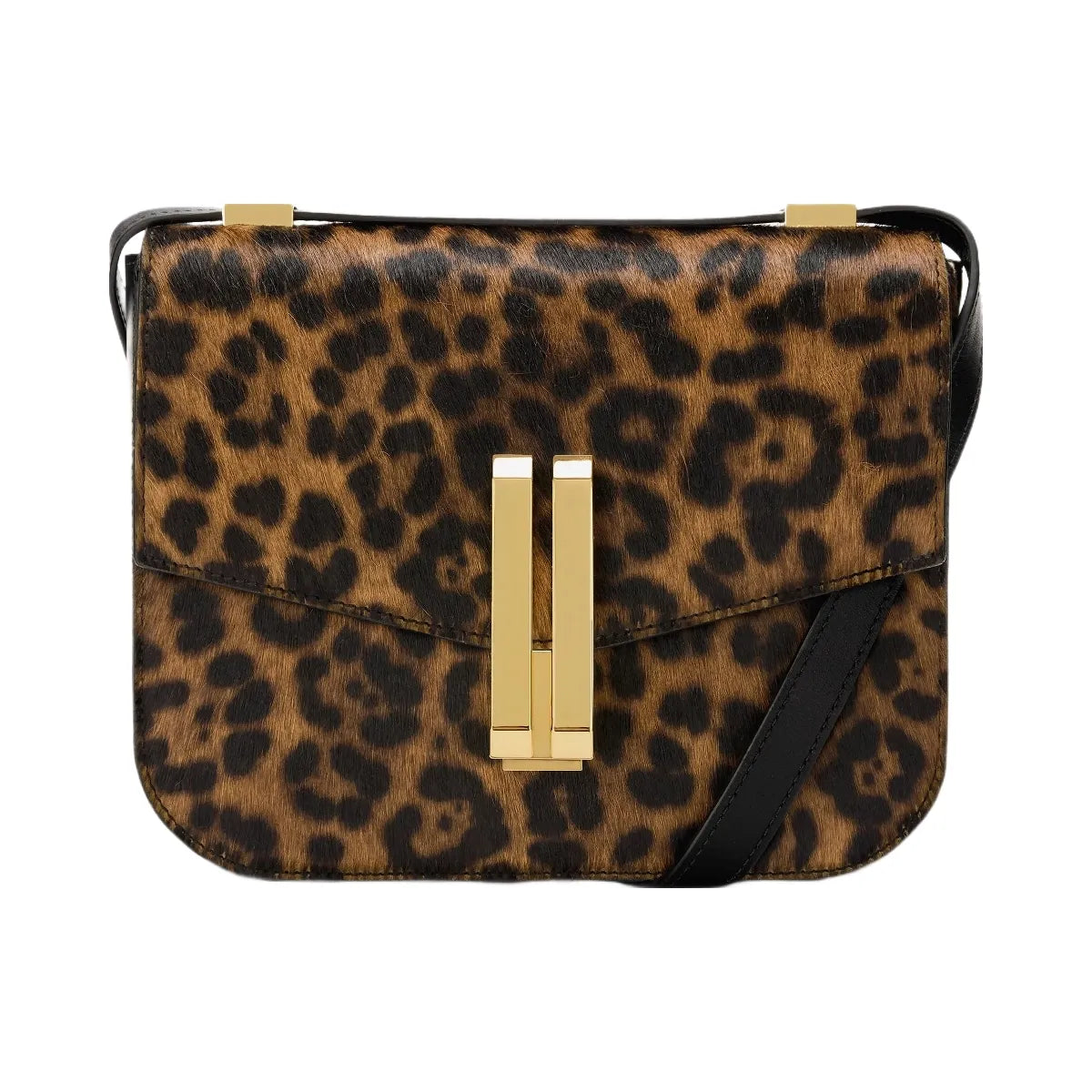 DeMellier The Vancouver leopard-effect calf hair & black smooth