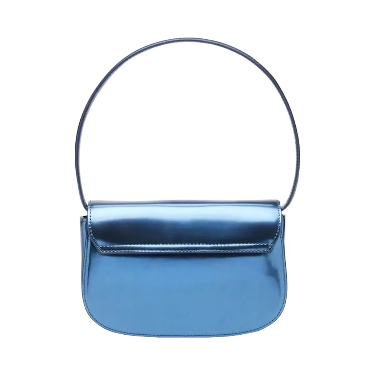 Diesel 1Dr Shoulder Bag Mirrored Leather Blue
