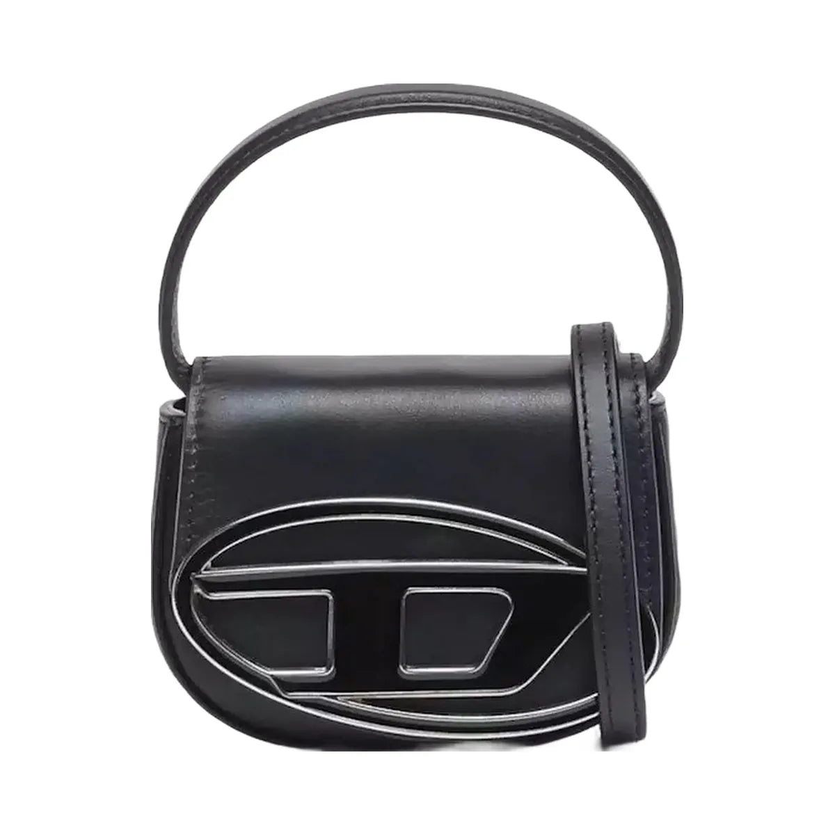 Diesel 1Dr Xs Mini Bag With D Plaque Black
