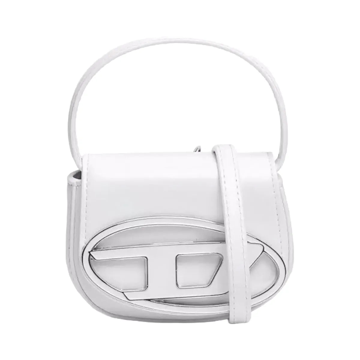 Diesel 1Dr Xs Mini Bag With D Plaque White