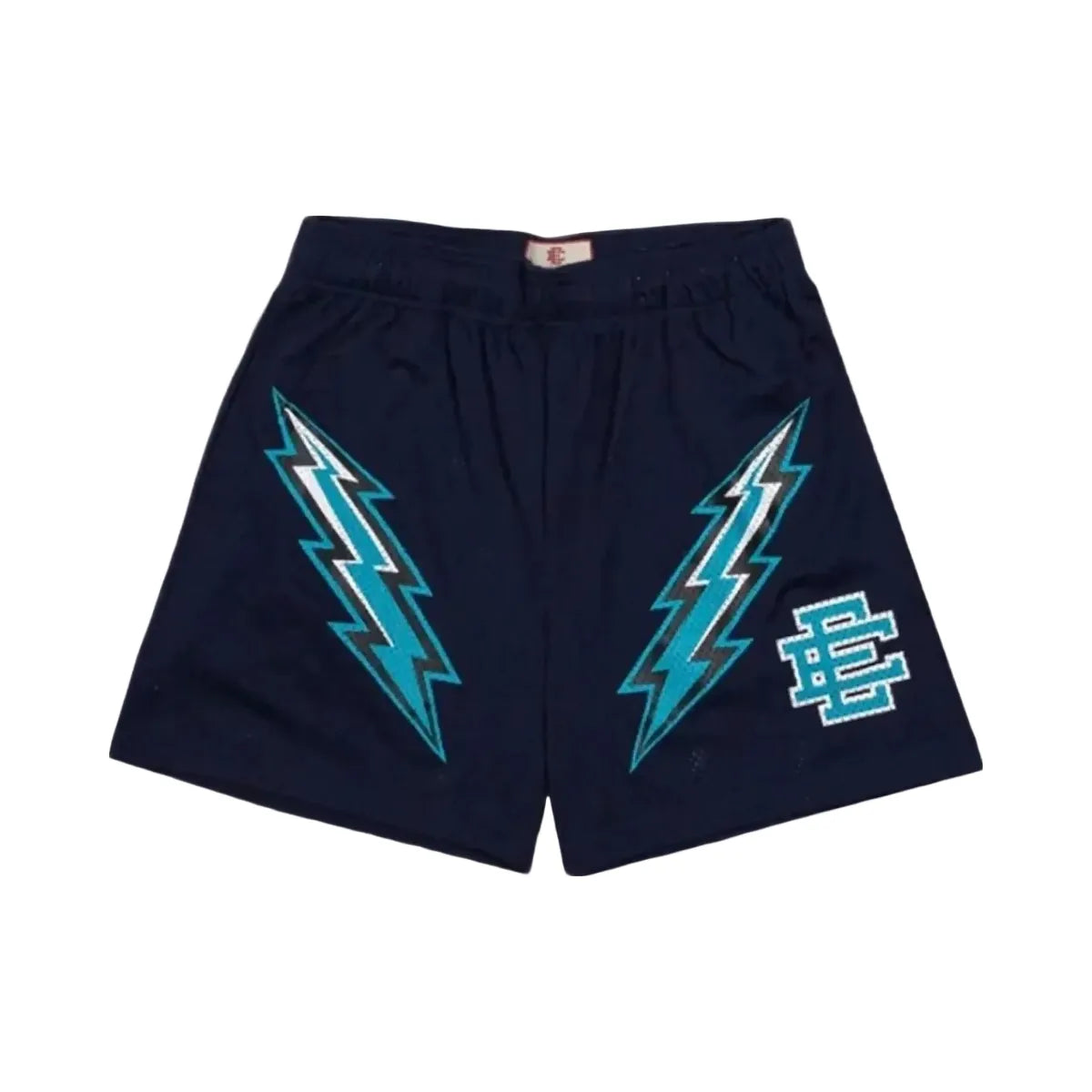 Eric Emanuel Ee Basic Core Lightning Bolt Short Navy Black Teal