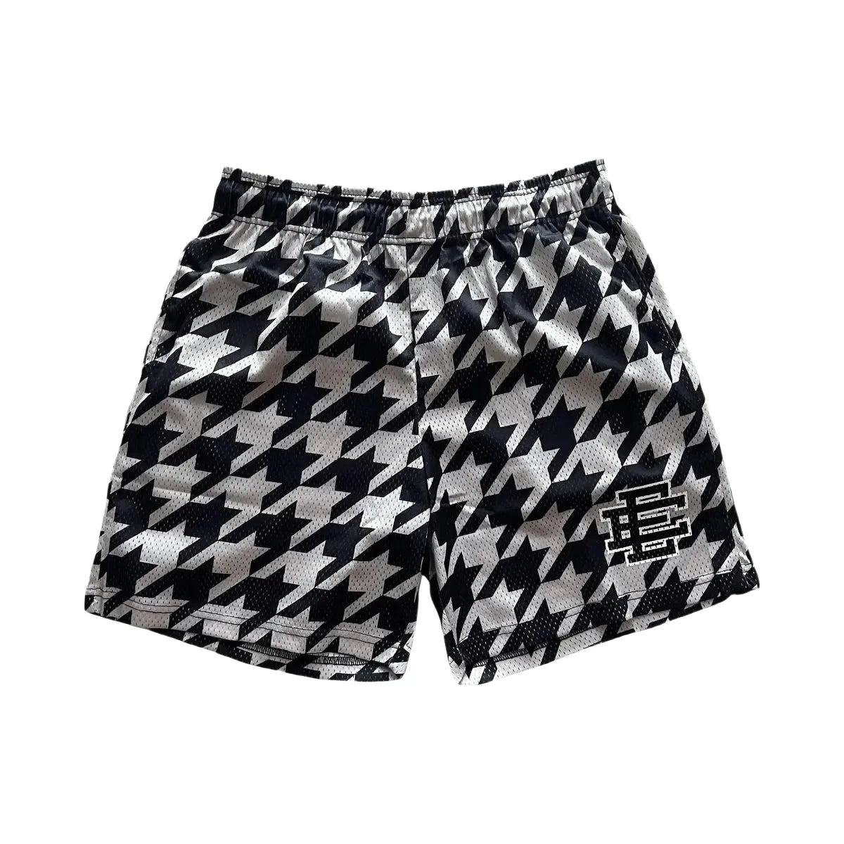 Eric Emanuel Ee Basic Core Short Black Bone Houndstooth