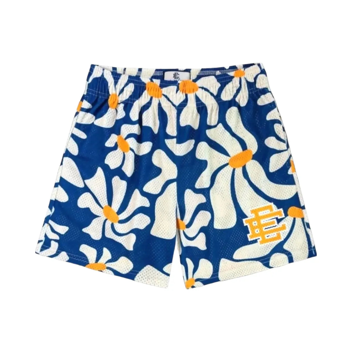 Eric Emanuel Ee Basic Core Short Blue Daisies Yellow