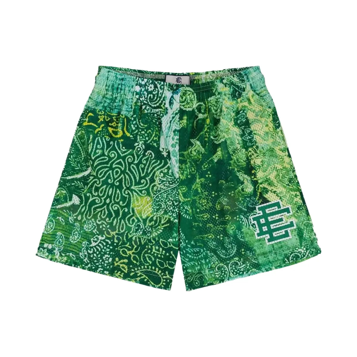Eric Emanuel Ee Basic Core Short Neon Green Paisley