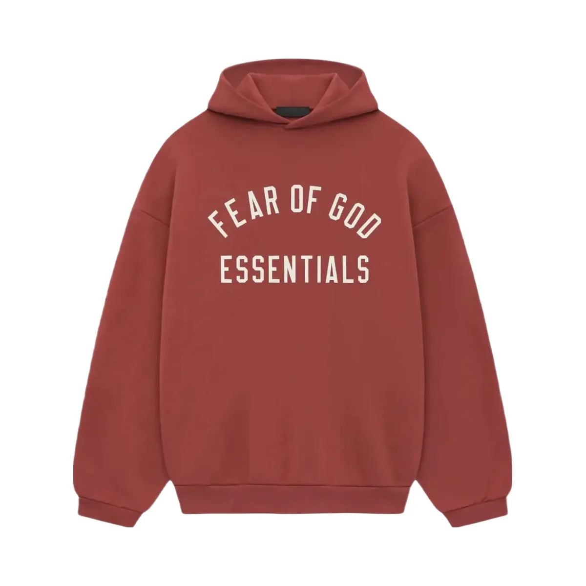 Essentials Fear Of God Essentials Fleece Hoodie Crimson