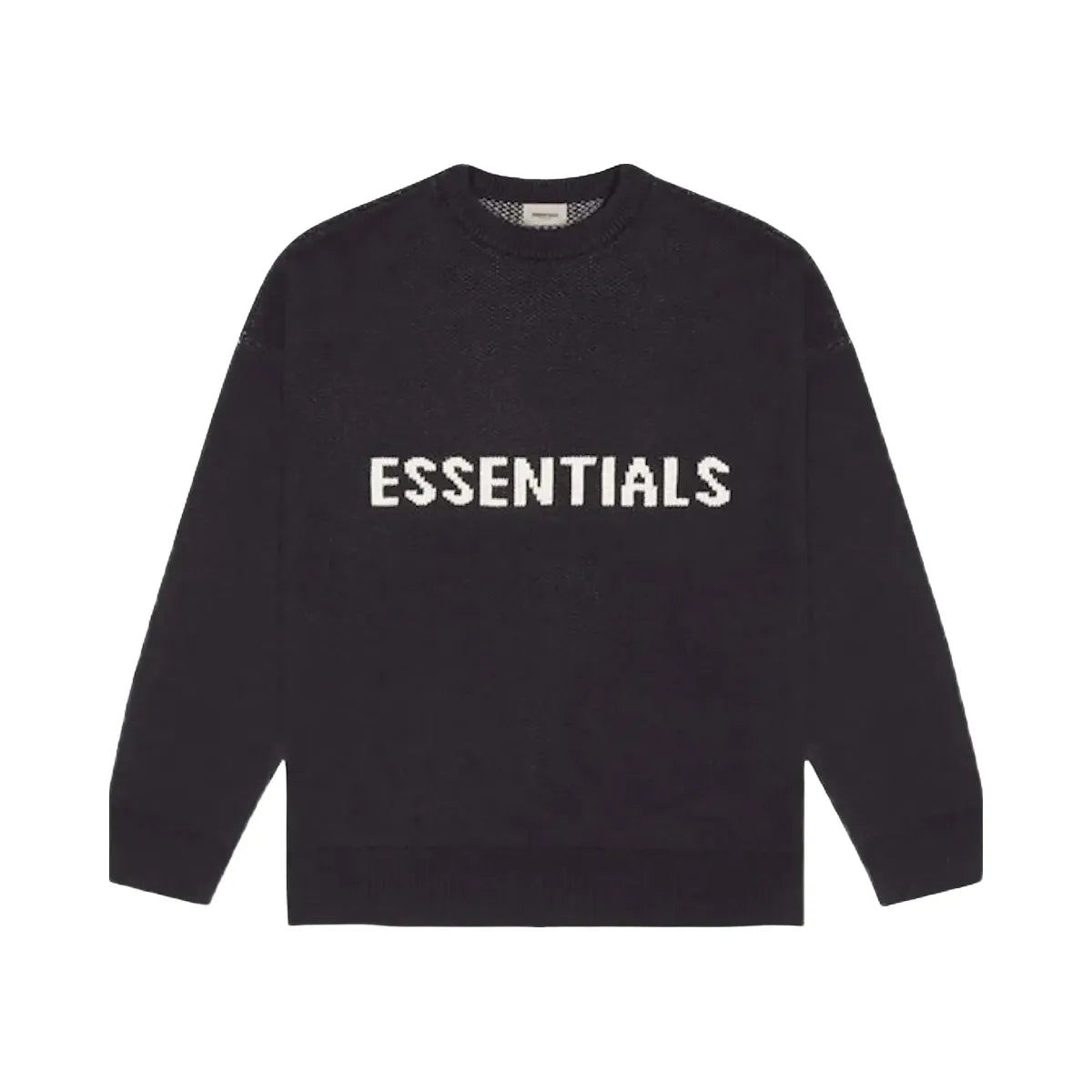Essentials Fear Of God Essentials Knit Sweater Dark Slate Stretch Limo Black
