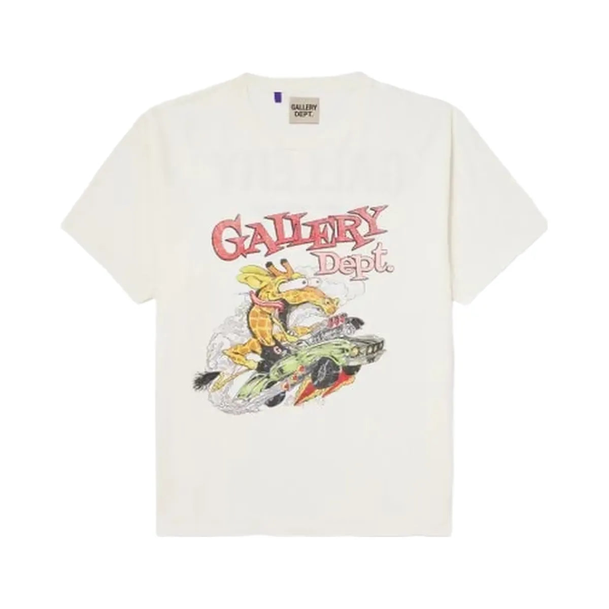 Gallery Department Gallery Dept Rally Glittered Logo Print Cotton Jersey T Shirt