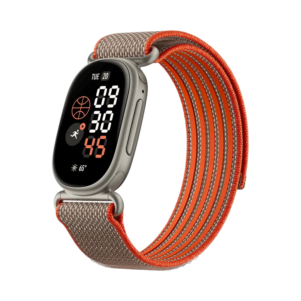Google Fitbit Edge Special Edition Satin Pyrite Aluminium Case / Rye Stephen Curry Band