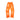 Hellstar Fire Orange Closed Elastic Bottom Sweatpants Orange Dye