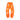 Hellstar Fire Orange Closed Elastic Bottom Sweatpants Orange Dye/Black
