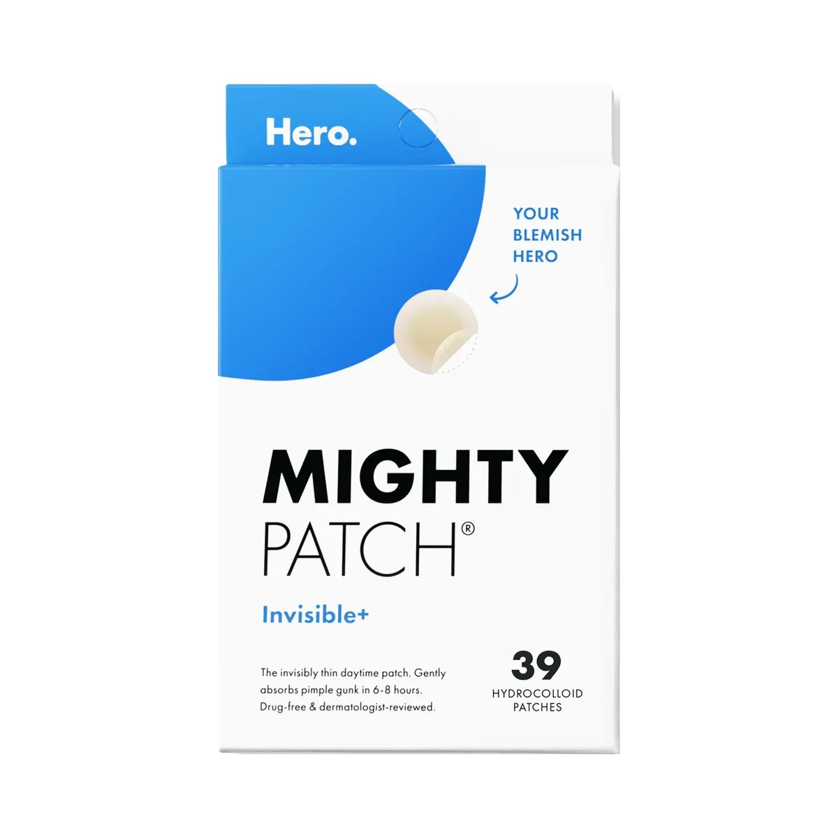 Hero Cosmetics Mighty Patch Invisible+ Daytime Hydrocolloid Acne Pimple Patches