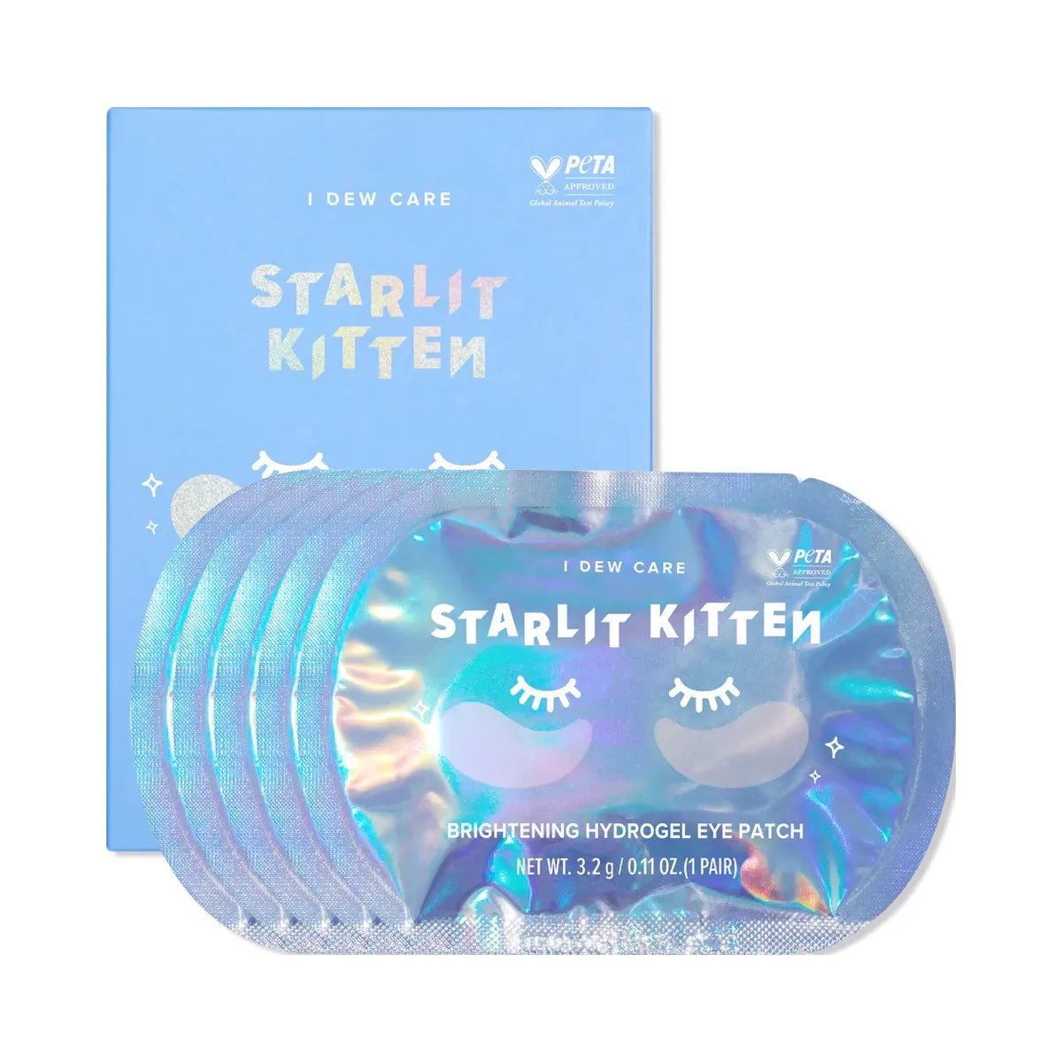 I Dew Care Starlit Kitten Brightening Hydrogel Eye Patch