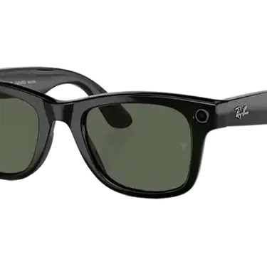 Ray Ban Meta Smart Glasses - Wayfarer Shiny Black G-15 Green Lenses