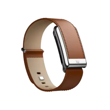 Whoop 5.0/ MG Life Leatherluxe Straight Chestnut/Cream with Titanium Band (Strap Only)