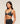 Women's Gymshark Cotton Twist Front Bralette Bros Midnight Black Marl