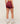 Women's Gymshark Washed Shorts Red Wash
